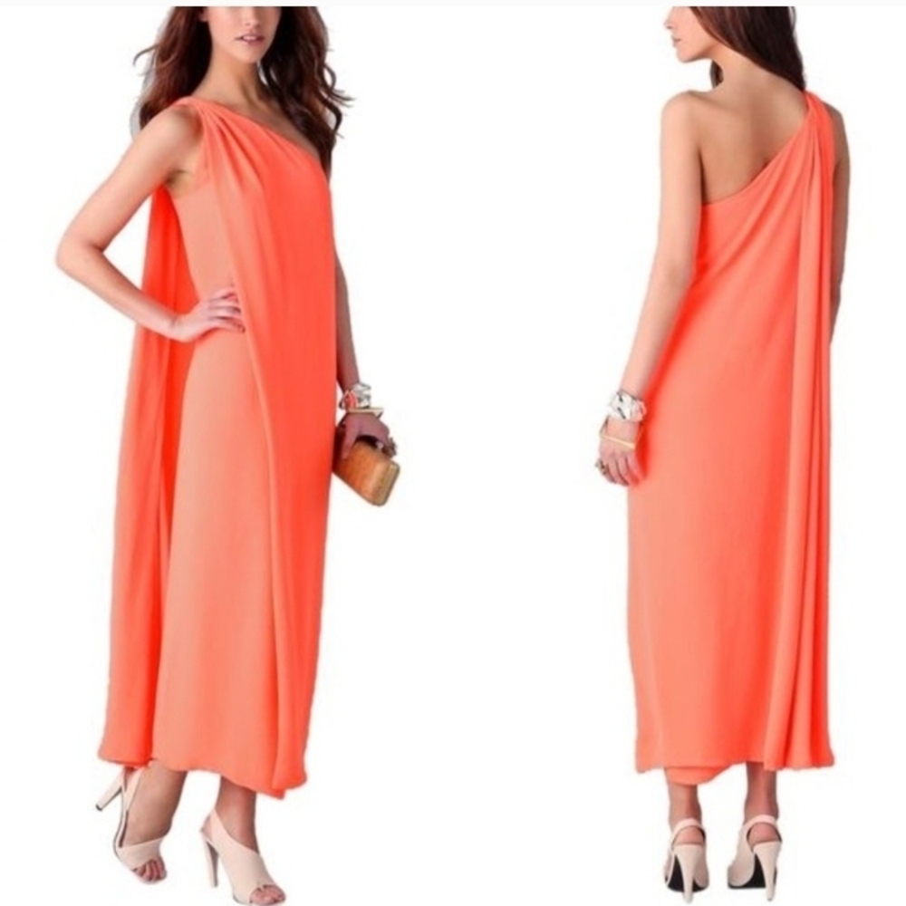 Diane Von Furstenberg  One-Shoulder Grecian Goddess Gown